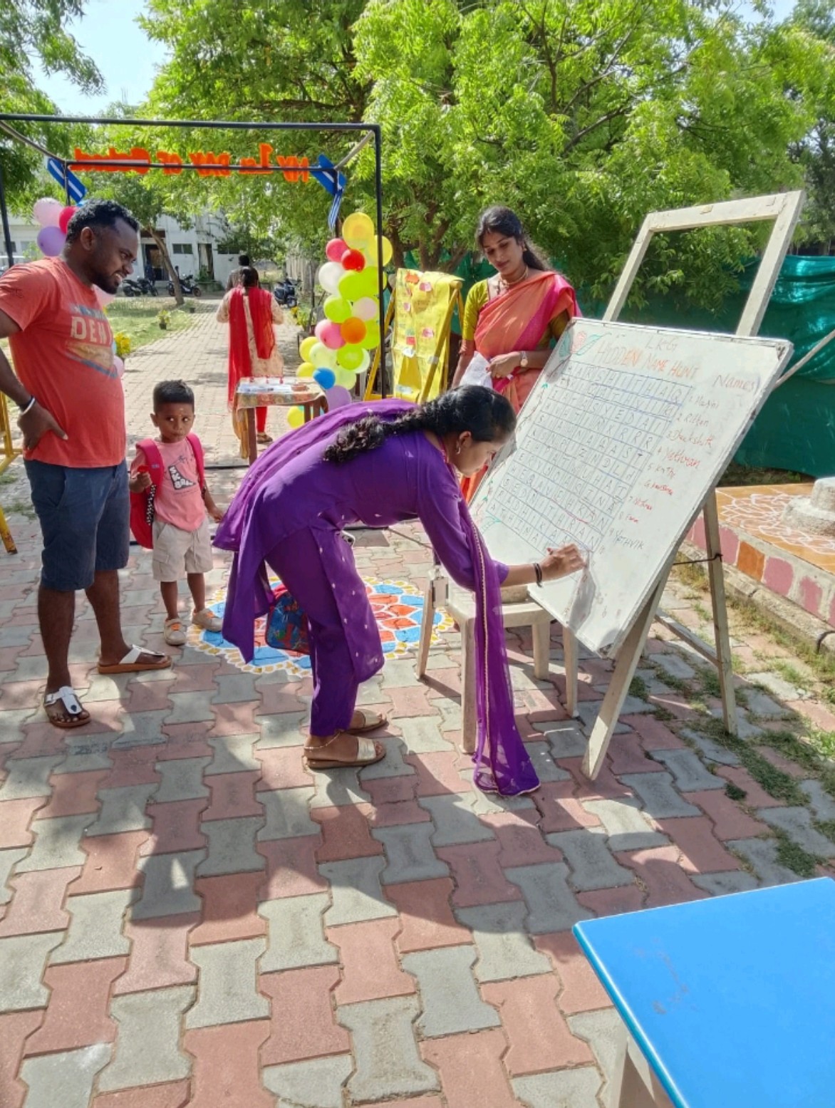 Parent engagement activity on campus